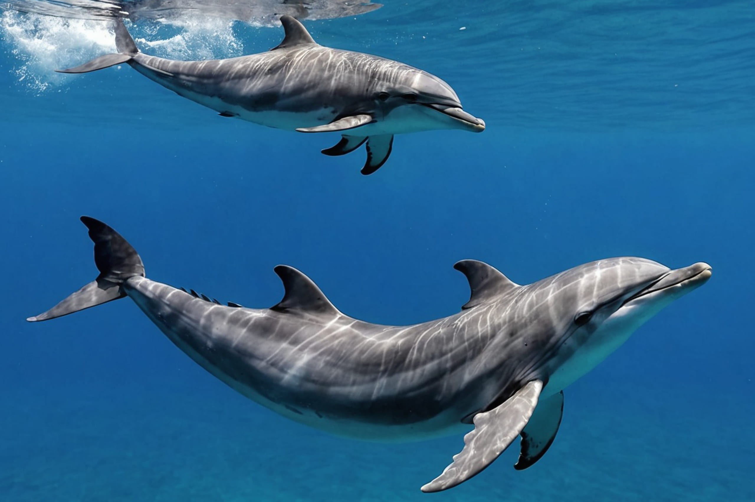 Kizimkazi Dolphins Swimming